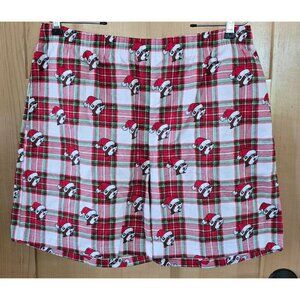 Buc-ees 2X Plaid Boxer Shorts With Santa Beaver Design